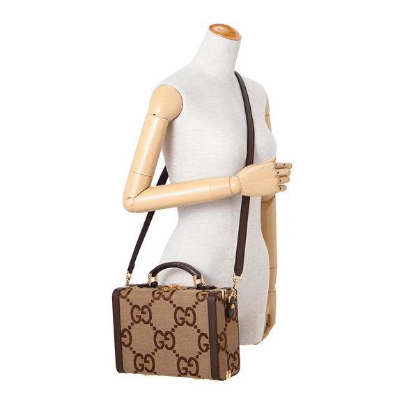 Gucci Jumbo GG Canvas Shoulder Bag Beige - Picture 6 of 9